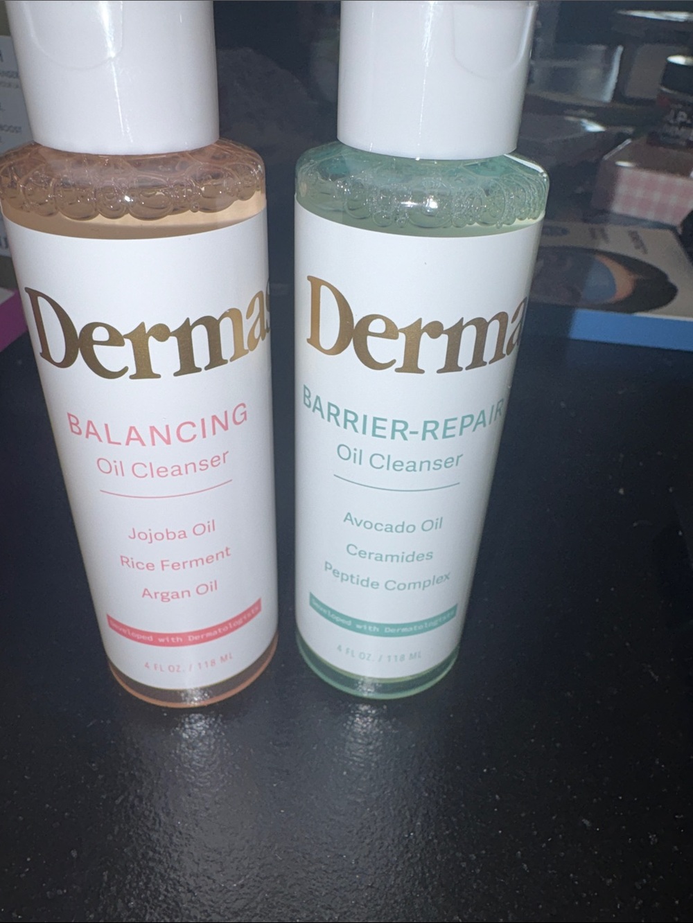 Balancing Oil Cleanser (Pink) & Barrier-Repair Oil Cleanser (Green) Duo